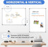 WALGLASS Magnetic White Board, 36" x 24" Double-Sided Dry Erase Board for Wall, Horizontal or Vertical, Silver