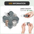 Coin Holder for Car, Vcertcpl Silicone Change Organizer, Portable Holder for 55 Coins, Gray 01