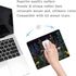 Apottwal Black Beauty Blue Flowers Plants Mouse Pad,Brightly Colored Unique Design Computer Mousepad with Non-Slip