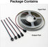 WS2811 Lights,DC12V 576LED/m 16.4ft 10mm HAMRVL FCOB RGB COB LED Strip Flexible High Density Uniform Color Chasing