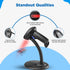 Generic 1MP 2D Barcode Scanner with Stand, Code Reader with Image Sensor, Barcode Scanner for Multi Purposes & Wired