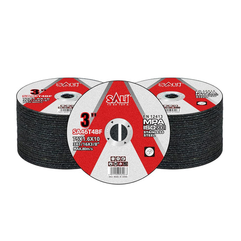 SALI 50 Pack Cut Off Wheels, 3" x 1/16" for Stainless Steel, Professional Cutting Disc for 3 in Angle Grinders