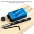 QWORK 15 Degree Pocket Hole Jig Kit, Woodworking Inclined Hole Jig for Carpentry Locator and Joint Angle Tool