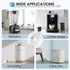 Self Adhesive Mini Caster Wheels, Stem Casters Roller Bearing, 360° Rotation Universal Wheel, Sticky Pulley (White - 36