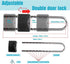 ROZEKEAN French Door Lock, Door Security Bar, Double Door Locking Device, Keyed Extra Door Lock for Doors with Double
