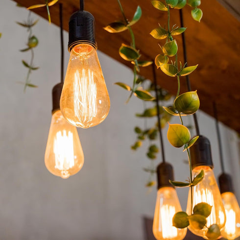 16Ft E26/E27 2 Pack, Plug in Pendant Light Cord - Hanging Light Kit Light Socket Hanging Lantern Lamp Cord with On/Off