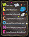 Welcome Classroom Poster, Back to School Classroom Decorations, Motivational Sign 11 X 14 for Decor