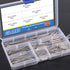 Glarks 340-Pieces 304 Stainless Steel Cotter Pin Clip Assortment Kit, 6 Sizes for Automotive, Mechanics, Repair