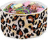 Ceramic Paper Clip Holder - Gold Line Paper Clip Dispenser Organizer for Desk, Cute Leopard Office Binder Clip Holder