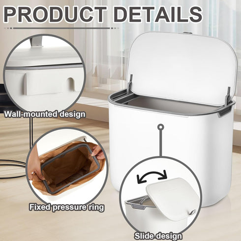 1 Pack 50 Tioncy Sanitary Napkin Disposal Receptacle with Pcs Waxed Feminine Hygiene Bags Tampon and Pad Holder