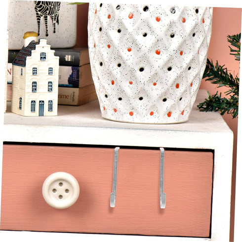 10Pcs Closet Stainless Steel Bedside Cabinet Door Hooks Hook Hangers for Towel Clothes Organization Space Saving Design