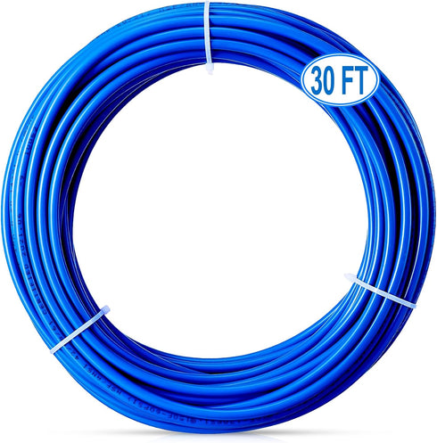 30FT 1/4 Inch O.D. RO Water Tubing, NSF Certified Pipe for RO Water Purifier Filter System, BPA Free Flexible Plastic