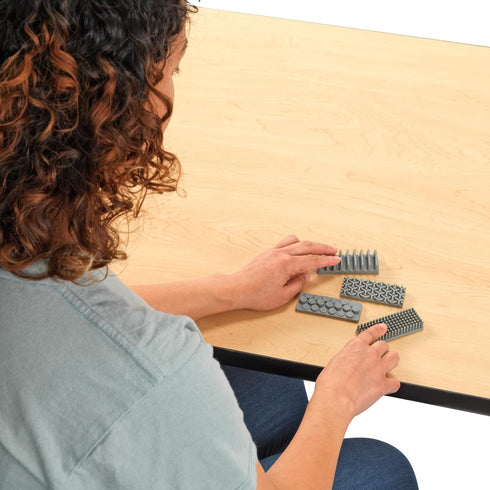Pack Set 4 Really Good Stuff Sensory Strip - of - Adhesive Tactile Textured Strip Fidgets for Desk & Classroom