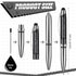 Christian Gift Pen Mark 9:23 Philippians 4:13 with Engraved Bible Verse, Touch Stylus Pen with Flashlight