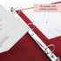 BAZIC 3 Ring Binder 1.5" Economy View Binders Organizer, Burgundy, Round Ring, Hold 280 Sheets