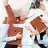 PU Leather File Folders for Documents, Important Private Organizer with String Tie Closure, A4 Letter Size, 3PCS