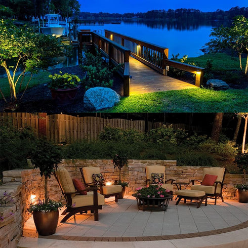 2.5W 12V IP65 1-Pack Arrownine Landscape Lighting Cast Aluminum Deck LED Lights Low Voltage Outdoor Step Light,Post