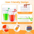 SWHOMIE 100 17oz PCS Drink Pouches with Straws Individually-Wrapped, Reusable Juice Pouches, Party Drink Containers