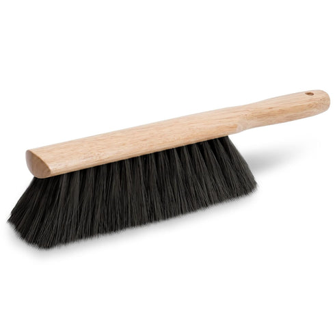 MARSHALLTOWN Beaver Tail Brush, Black Horsehair Fibers, 13 1/2 Inch Length, Masonry, Concrete, Made in the USA, 6517