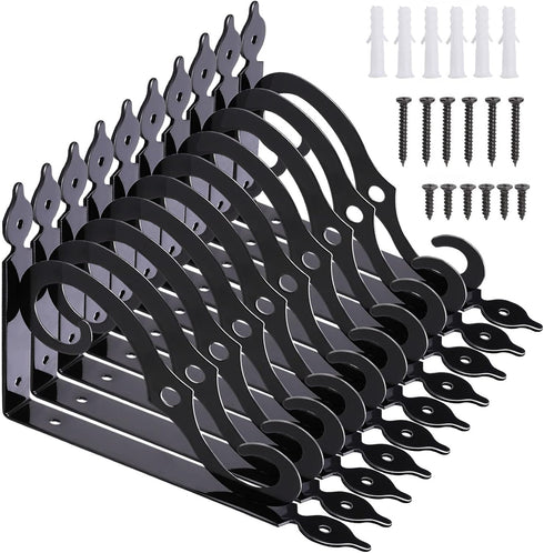 Cynquma 10 Pack Decorative Shelf Brackets,L Bracket for Shelves,7.4Inch Wall Mounted L Shape
