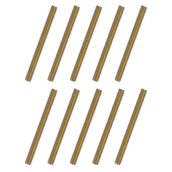 uxcell 10pcs Fully Threaded Rods 5/16x3-1/4" Carbon Steel for Furniture Garden Railing Mounting Assembly