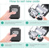 ORIA Upgraded Key Lock Box, 4 Digit Combination Lock Box with Shackle, Wall Mounted Weatherproof Key Safe