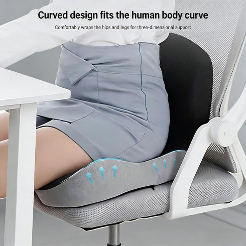Celinva Tailbone, (1, Orthopedic Cushion for Car Chair Wheelchair Sitting Sciatica, Memory Foam Seat Cushion