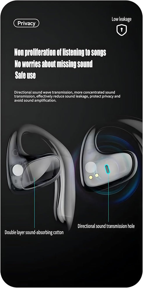 Language Translator Earbuds, Real Time Translation Headphone with 144 Languages, Bluetooth Voice Translator, Black