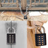 ZENG 10-Digit Push Button Padlock, Unchangeable 5-Digit Combination Lock with Hardened Steel Shackle, Black 2 Pack