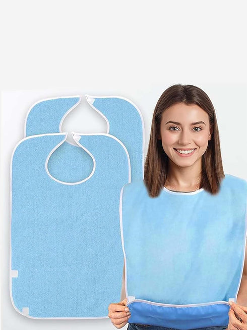 KAYNO Adjustable Rehabilitation Bib for Elderly Care with Pocket