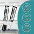Dry Erase Markers, 12 Count Chisel Tip White Board Markers (Black Classroom Pack) by EXTRIC