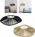 Koolouispoper Handwoven Rope Lampshade Pendant Light Cover Chandelier Covers Shades Pendant Lamp Shades for Home House