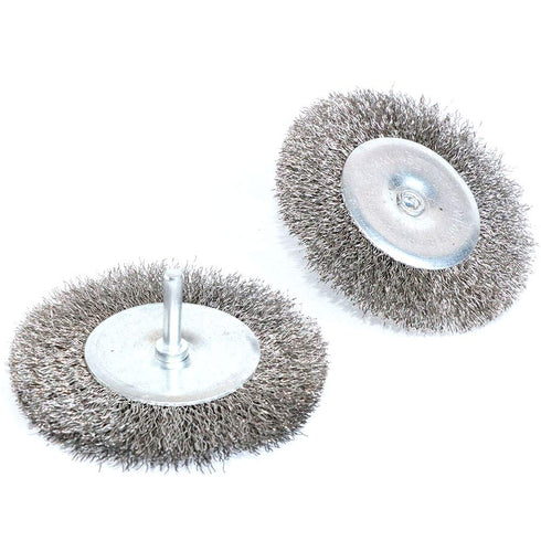 4PCS 3 Inch Stainless Steel Wire Wheel Brushes Kit for Drill with 1/4-Inch Shank, Wire Wheels for Grinders