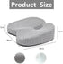 Orthopedic Seat Cushion with Memory Foam for Back Pain Relief & Posture Support, Non-Slip Chair Pad for Office, Car