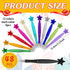 Yeaqee 48 Pcs Multicolor Ballpoint Cute Star Pens, 1.0 mm, Retractable, Back to School Gifts for Teacher, Student,