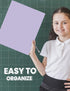 SUNEE 50 Pack Folders with Pockets 3 Hole Punched, Pastel Colors, 2 Pocket Fit Letter Size