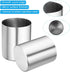 PATIKIL Pencil Holder - 3 Pack Stainless Steel Pen Holders for Desk Accessories, Makeup Brush Organizer, Silver