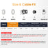 50pcs 1/2" IP68 Grommet QILIPSU NPT Cable Gland Waterproof Nylon Cable Pass Through Cord Grip Connector Strain Relief