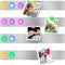 Frameless Magnetic Stainless Iron Board Strips, Adhesive Backing Bulletin Bar Board with 10 Colorful Magnets