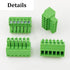 5 PCS 8 Pin 2.54mm Pitch Screw Terminal Block Connector for 26-18AWG, Pluggable Quick Male Plug