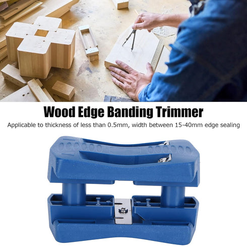 Edge Banding Trimmer, Wood Double Veneer Laminate Edge Trimmer for Woodworking, Manual Trimming Tool