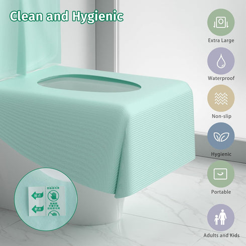 YOUSHIGUANG Toilet Seat Covers Disposable,Full Coverage Waterproof Toilet Seat Cover for Adults and Kids Potty Training