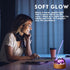 Runyangshi Amethyst Night Light with Natural Raw Crystal - USB Powered Mini Lamp for Bedroom, Desk, Meditation, Healing