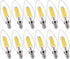 FLSNT 5000K Daylight B10 Dimmable LED E12 Candelabra Bulbs, 40W Equivalent LED