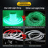 YM E-Bright Green LED Strip Lights - 16.4ft / 5M, 600 SMD Waterproof IP68 Flexible for Cars, Wedding, Party,
