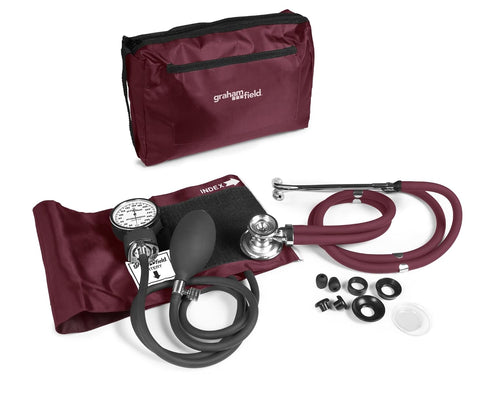 Graham-Field Professional Blood Pressure Kit - Stethoscope, Manual BP Cuff, Sphygmomanometer -