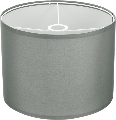YOKIVE 1Set Drum Lamp Shades for Table Lamps, 13"x13"x10" Linen Lampshade Easy