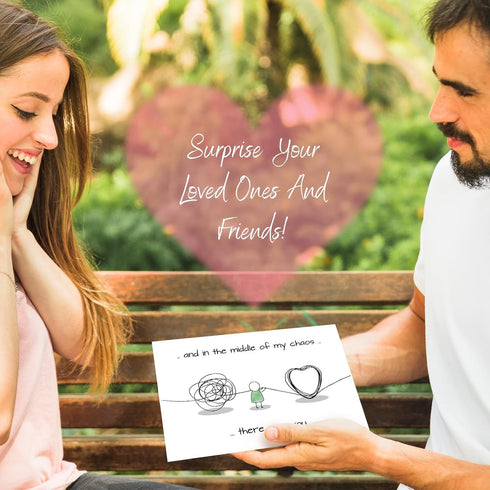 Nchigedy Funny Appreciation Card for Him Her, Cute Thank You Card for Friend Husband Wife, Adorable Friendship Cards