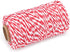 jijAcraft Red and White Twine String, 328 Feet Christmas Bakers Twine for DIY Crafts