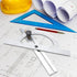 Protractor Angle Finder, 0-180 Degrees Carbon Steel Angle Ruler Measuring & Gauging Tool for Carpenters Woodworking Construction Measurement